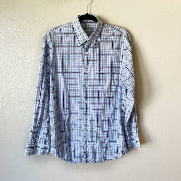 Peter Millar Plaid Button Down Shirt size M‎ - Picture 1 of 5